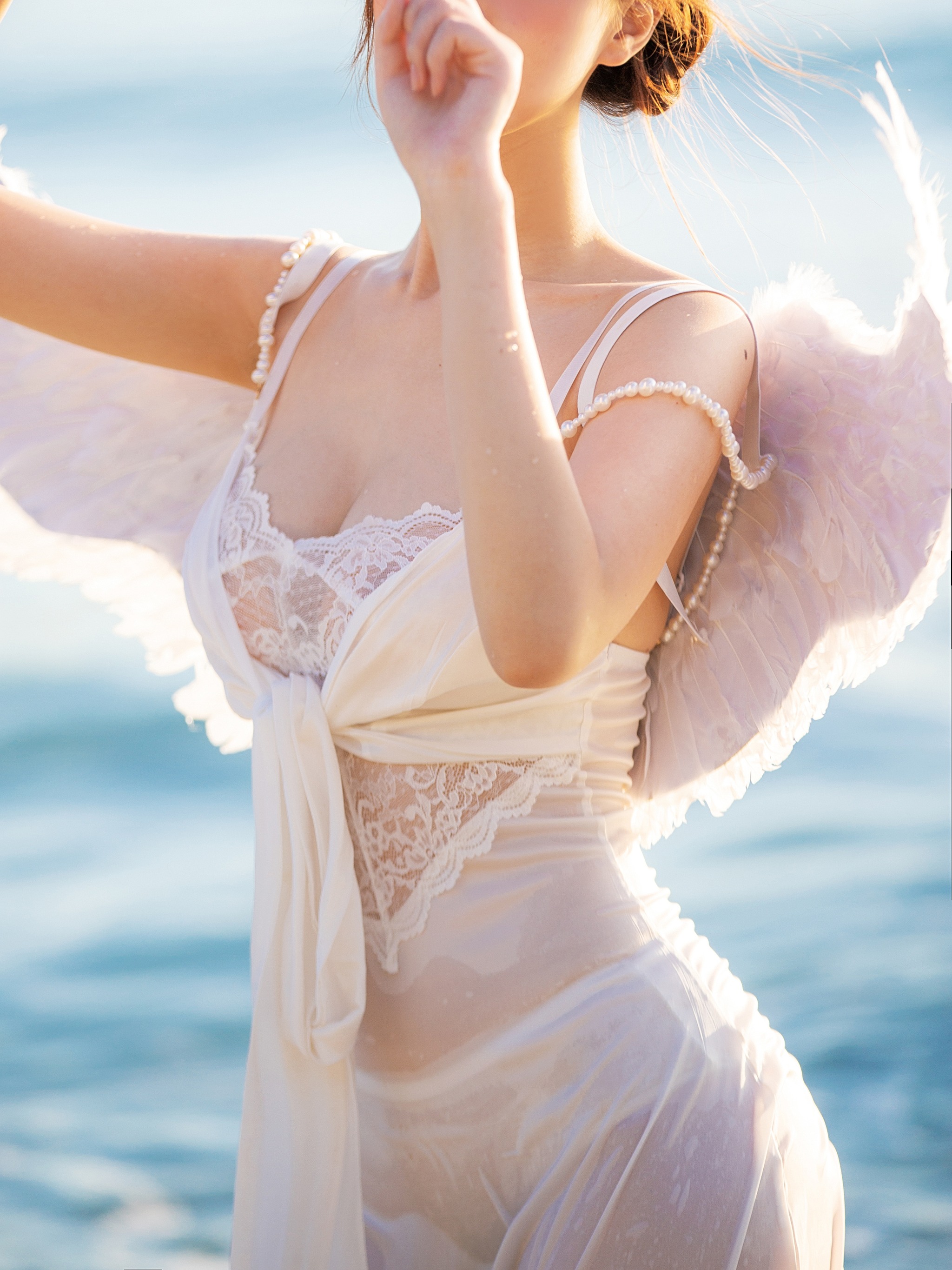 图片[1]-念雪ww – NO.037 海边神明少女[50P]-XikXak
